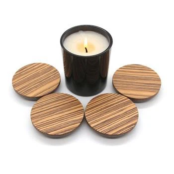 MDF candle wooden lid